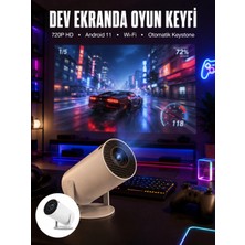 Zenviaa Hdmı ve Full Hd Teknolojili 160 Ansı Lümen Kablosuz Projeksiyon Yeni Nesil ZNV20245