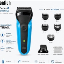 Braun Elektrikli Sakal Şekillendirici ve Tıraş Makinesi 310BT Mat Siyah Islak ve Kuru Kullanım Özelliği