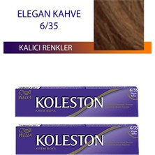 Wella Koleston 2 Adet Single Tüp Boya Saç Boyası Elegan Kahve 6/35