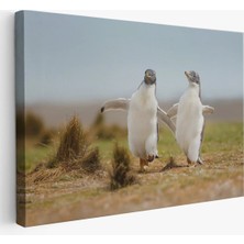 Trezon Mutlu Yavru Penguenler Dekoratif Kanvas Tablo 1152