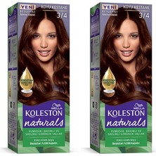 Wella Koleston Naturals Saç Boyası Koyu Kestane 3/4 2x Paket