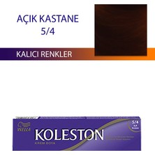 Wella Koleston Single Tüp Boya Saç Boyası Açık Kestane 5/4