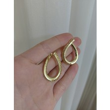 Lavante Butik Xuping Grek Oval Halka Kadın Küpe