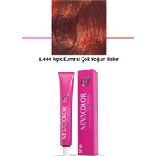 Premium 8.444 Açık Kumral Çok Yoğun Bakır - Kalıcı Krem Saç Boyası 50 G Tüp