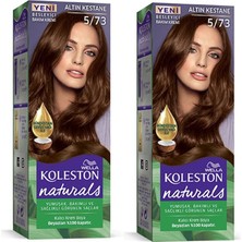 Wella Koleston Naturals Saç Boyası Altın Kestane 5/73 2x Paket