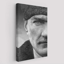 Trezon Mustafa Kemal Atatürk Siyah Beyaz TABLOSU-6303