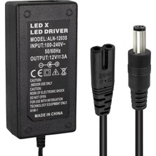 Uravas Store Powermaster PM-1980 12 Volt - 3 Amper - 36 Watt 5.5*2.5 mm Uçlu Plastik Kasa Masaüstü Adaptör
