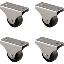 Uravas Store Furç Sabit Teker - 32MM - Siyah HKS228 - 4 Adet