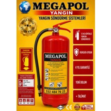 Megapol 12 kg Aff Foam Köpüklü Yangın Söndürme Cihazı. Yangın Tüpü. Yangın Söndürme Cihazları. Yangın Söndürücü. Yangın Söndürme Çeşitleri