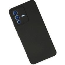 Uravas Store Vivo V23 5g Kılıf Nano Içi Kadife Silikon - Siyah