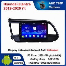 Conio Hyundai Elantra 2019-2020 Yıl uyumlu 4GB Ram 64GB Rom Hafıza Android Kablosuz Carplay Navigasyon Multimedya 9 Inç Ekran Hediye görüş kamerası Hediye Çerçevesi