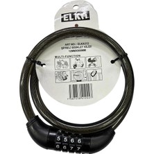 Uravas Store Mey Ithalat® Elka 312 Şifreli Bisiklet Kilidi 80 cm
