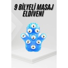 Uravas Store Mey Ithalat® 9 Bilyeli Masaj Eldiveni Tüm Vücut Masajına Uygun Kafa Masaj Aleti