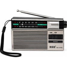 UltraTekno RD-331RG Şarjlı Cep Radyosu Fm/am 2 Bant Taşınabilir Radyo Type-C Şarjlı 2xaa Pil Destekli Kulaklık Girişli Deprem Acil Durum Radyosu