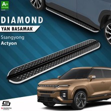 Drs Tuning S-Dizayn Ssangyong Actyon Diamond Krom Yan Basamak 183 cm 2024 Üzeri A+ Kalite