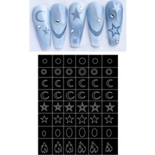 Easy Beauty Nail Art Sticker Kendinden Yapışkanlı, Tırnak Süsleme, Tırnak Dövmesi Stikır