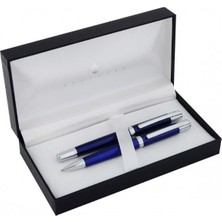 Steelpen 800-2 Mavi Dolma Kalem+Tükenmez Kalem