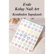 Easy Beauty Nail Art Sticker Kendinden Yapışkanlı, Tırnak Süsleme, Tırnak Dövmesi Stikır