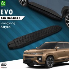 Drs Tuning S-Dizayn Ssangyong Actyon Evo Siyah Yan Basamak 183 cm 2024 Üzeri A+ Kalite