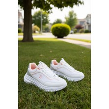 TeknoKapsül Soho Beyaz-Pudra Kadın Sneaker 20414