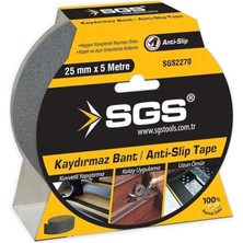 Uravas Store Mey Ithalat® Sgs 2270 Siyah Kaydırmaz Bant 25 mm 5 Metre