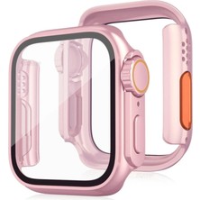 Drop Tedarik Apple Watch 41MM Watch 49MM Kasa Dönüştürücü ve Ekran Koruyucu - Rose Gold