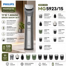 Philips All-In-One Trimmer 5000 Serie MG5923/15 11'i 1 Arada Erkek Bakım Seti