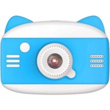 Uravas Store X900 Dijital Çocuk Fotoğraf Makinesi Selfie Kamera 3.5 Inç Dijital Çocuk Kamerası 1080P (Mavi)