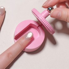 Aba Nails Yuvarlak ve Cam Boncuk Efektli 360 Derece Döner Kedi Gözü Kalıcı Oje Mıknatısı Cat Eye Magnet TWS01