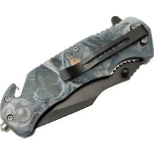 Uravas Store Kurtarma Çakısı 21,5 cm Yarı Otomatik , Kemerlikli