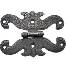 Uravas Store Antika Tarz Dekoratif Pirinç Kelebek Menteşe - 63X45 Mm, Oksit