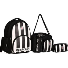 Beşiktaş 24352 Lisanslı Okul Sırt Çantası 4'lü Set