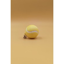 Rodopiva Sarı Tenis Topu Figürlü Anahtarlık - Çanta Süsü Charm