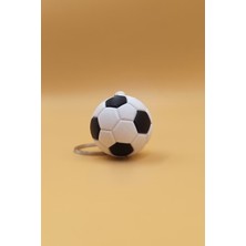 Rodopiva Klasik Siyah Beyaz Futbol Topu Figürlü Anahtarlık - Çanta Süsü Charm