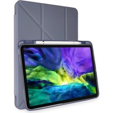 Drop Tedarik Apple Ipad Air 4 10.9 Kılıf Kalemlikli Mars Tablet Kılıfı - Lavender