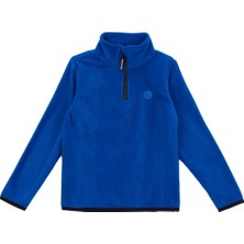 Discovery Expedition Mavi Erkek Çocuk Fermuarlı Yaka Basic Fit Polar Sweatshırt D5WB-SWT3332