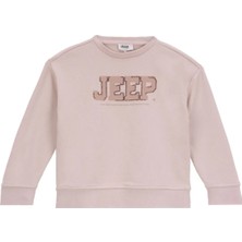 Jeep Baskılı Erkek Çocuk Bej Sweatshırt J5WB-SWT7713