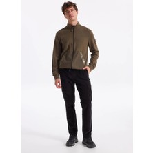 Discovery Expedition D4WM-PNT3344 Siyah Lastikli Paça Jogger Nakışlı Erkek Kargo Pantolon