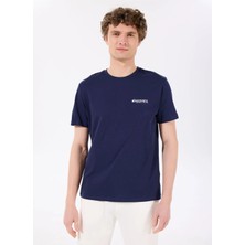 Discovery Expedition D4SM-TST3294 Lacivert Bisiklet Yaka Standart Düz Erkek T-Shirt