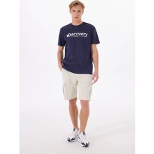 Discovery Expedition D4SM-TST3290 Lacivert Bisiklet Yaka Standart Düz Erkek T-Shirt