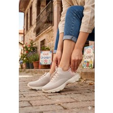 Pepita B042 Rahat Esnek Bağcıksız Günlük Yürüyüş Kadın Spor Ayakkabı