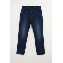 Banny Jeans Erkek Düz Kesim Esnek Rahat Koyu Mavi Jean Pantolon