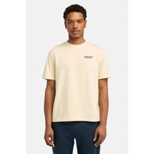 Timberland Rugged Active Gear Back G Krem Erkek Kısa Kol T-Shirt