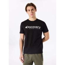 Discovery Expedition D4SM-TST3290 Siyah Bisiklet Yaka Standart Düz Erkek T-Shirt