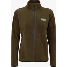 Discovery Expedition Haki Kadın Dik Yaka Basic Polar Sweatshırt D4WL-SWT3928