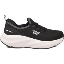 Walkway Siyah Beyaz Fileli Hafif Esnek Hafızalı Taban Unisex Spor Ayakkabı Flexnova G