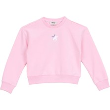 Jeep Baskılı Kız Çocuk Pembe Sweatshırt J5WG-SWT7551