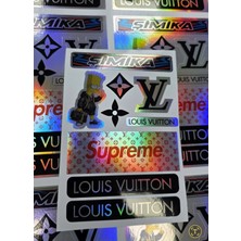 Şimika Lv Hologram 10X15 cm Kaliteli Baskı Stıcker 10 Adet Etıket