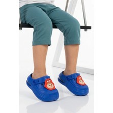 Walkway Saks Eva Hafif Esnek Unisex Çocuk Sabo Terlik 2316 B-P