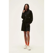 Bad Bear 22.04.12.001-C01 Kadın Sweatshirt XS Renk: Siyah Full Zip Özellikli Tasarım